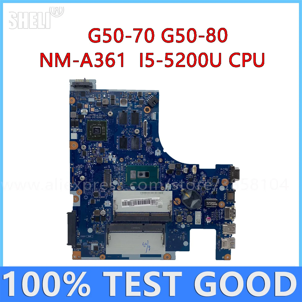 

For Lenovo G50-70 G50-80 Laptop Motherboard With I5-5200U CPU NM-A361 Mainboard