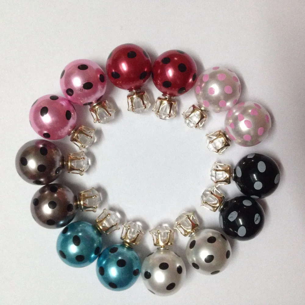 2021 новые модные ювелирные изделия двухсторонние кристаллы 16 мм жемчужные