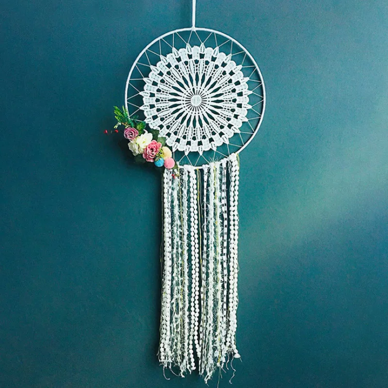 Ловец снов перо висячие украшения колокольчик кулон мечта Ткачество Чистая