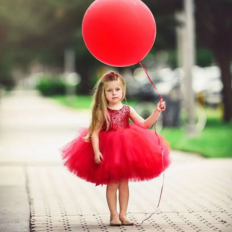 

Princess Kids Cute Baby Dress For Girls Fancy Wedding Dress Sleeveless Sequins Party Birthday Baptism Dress For Girl Summer Dres
