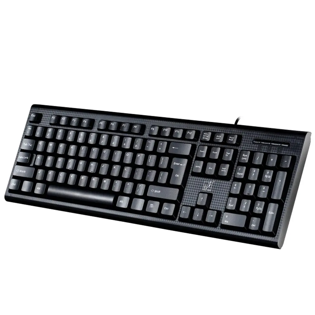 

USB-клавиатура с плоскими и круглыми отверстиями, Проводная клавиатура для офиса и дома, PS/2, с круглыми отверстиями