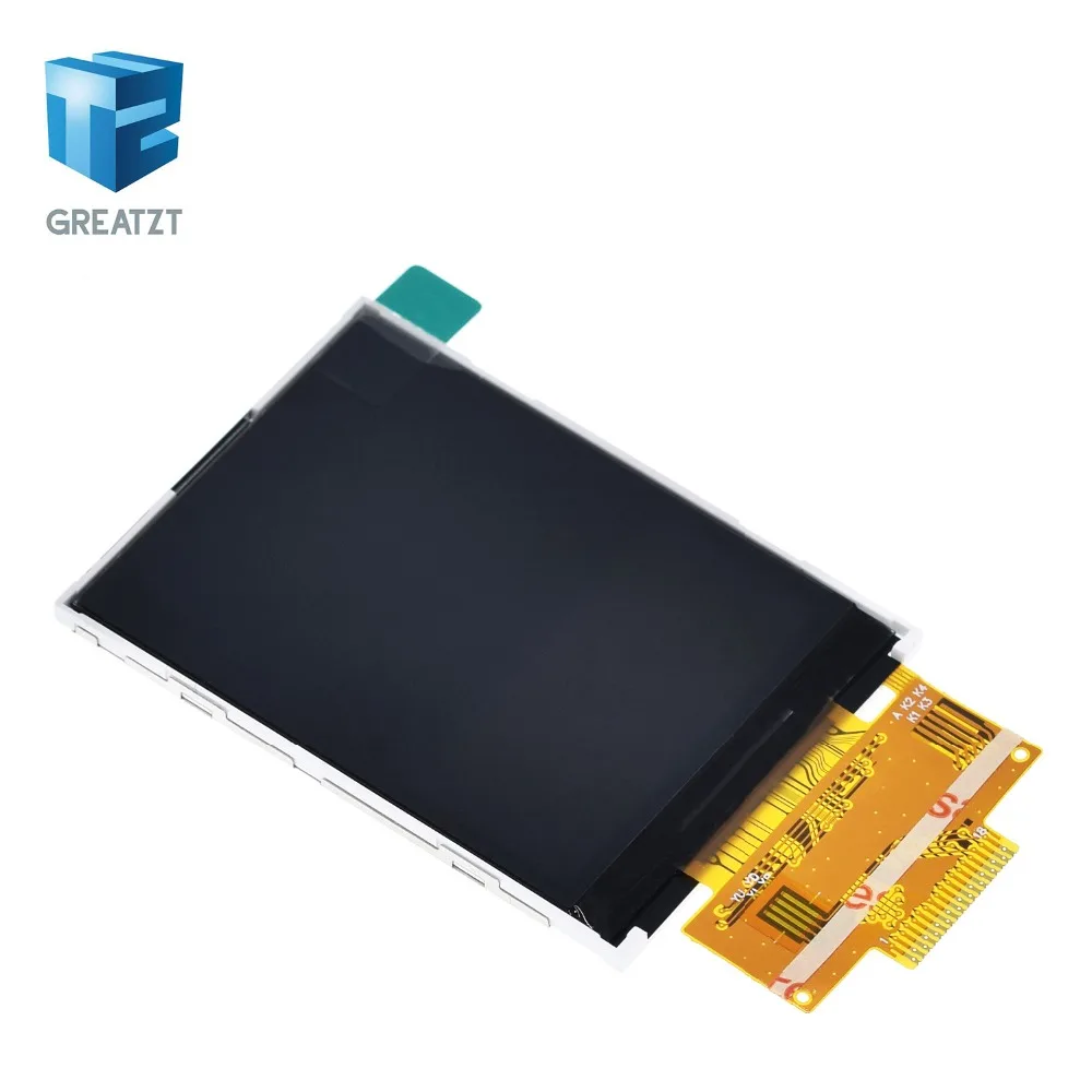 2," 240x320 SPI TFT ЖК-дисплей серийный Порты и разъёмы модуль+ 5 V/3,3 V адаптер PBC Micro SD ILI9341 Белый светодиодный(Т-образной сенсорный экран