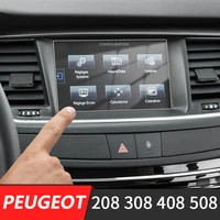 215120mm car gps navigation screen glass steel protective film for peugeot 308 408 508 208