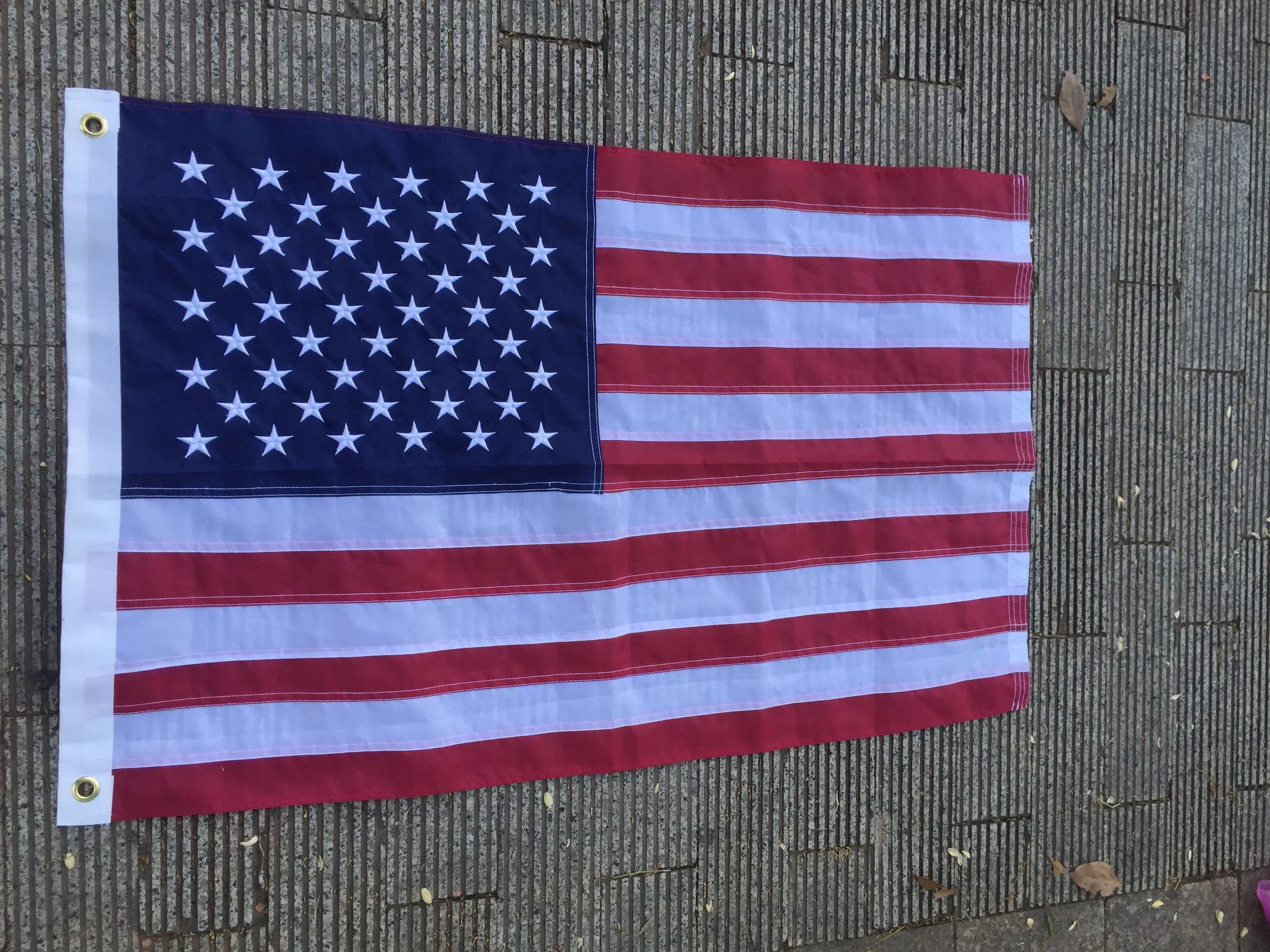 Бесплатная доставка уличный флаг США 3x5 футов водонепроницаемый нейлоновый