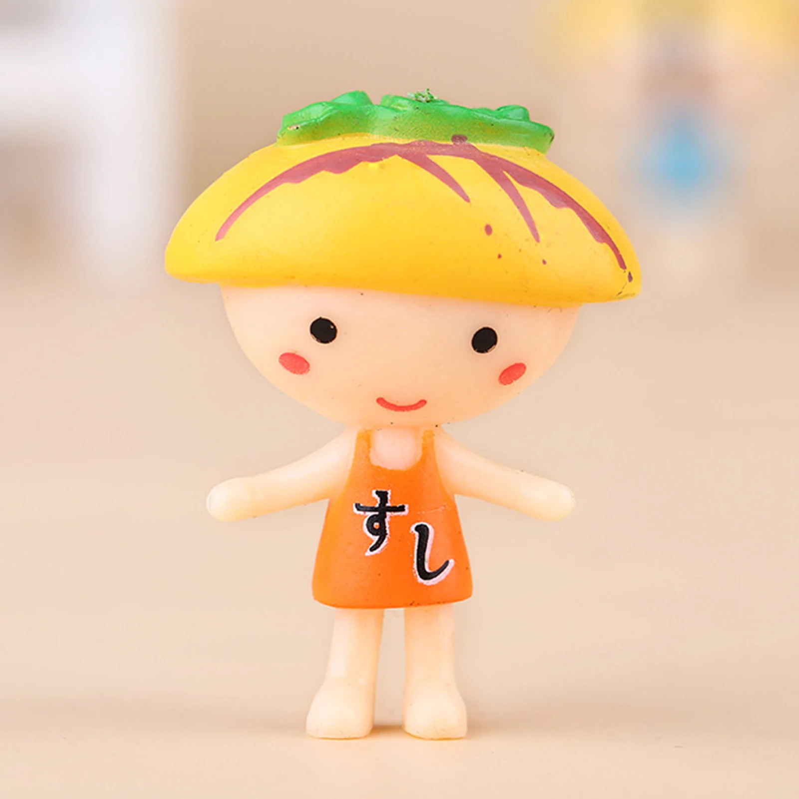 

6Pcs Cute Cartoon Figure Salmon Simulation Sushi Doll Micro Landscape Decoration