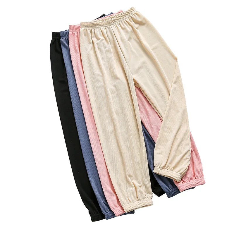 

Children's ice silk mosquito pants, girls, summer thin, boys, outer pants, baby loose foreign style bloomers