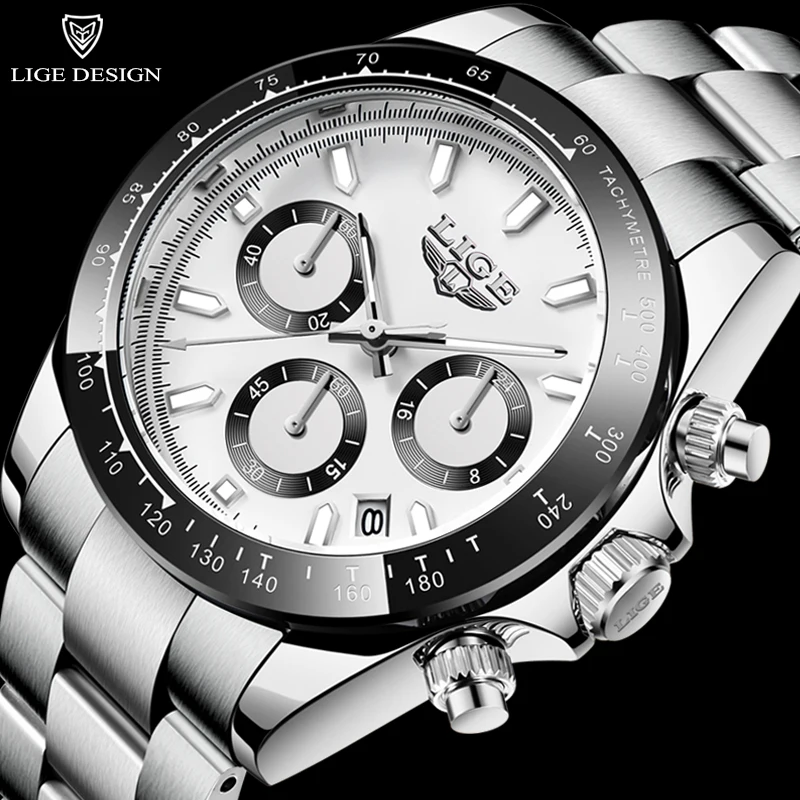 

2023 LIGE Top Brand Man Sports Quartz Watch For Men Luxury Waterproof WristWatch New Fashion Casual Men Watch relogio masculino