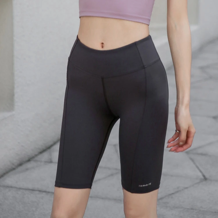 

Sports Women Tighten Body Fitness Yoga Fast Dry High Waist Peach Five Points Short