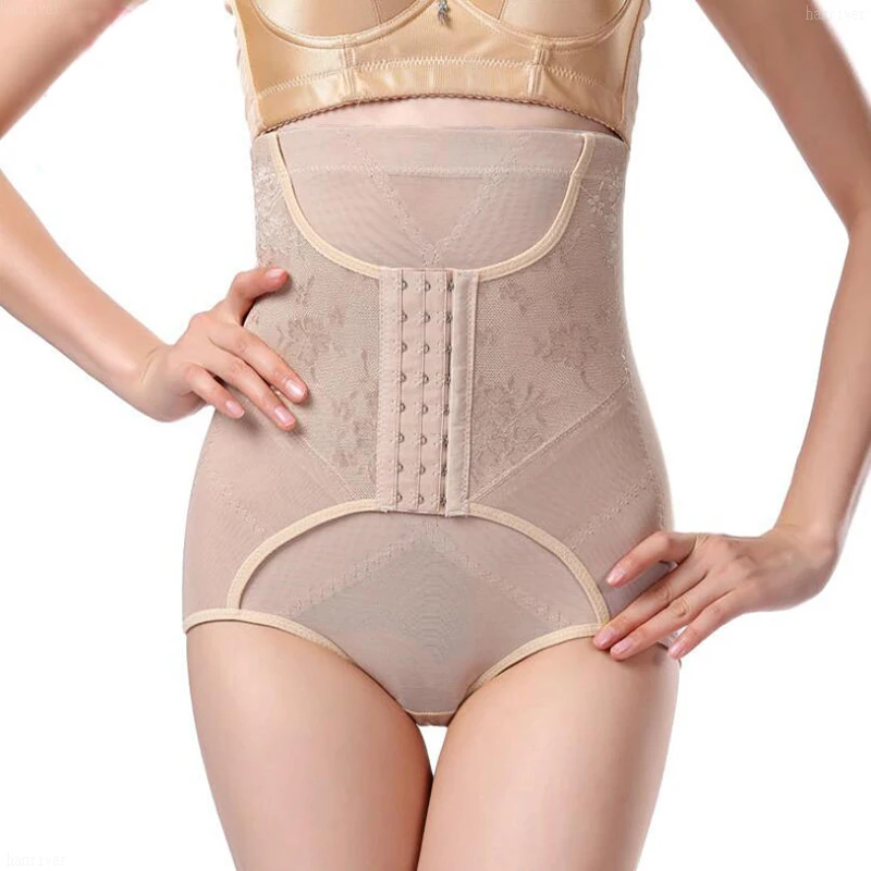 Tall waist belly in pants body three rows of buttons to strengthen toning female postpartum non-trace and buttock | Красота и