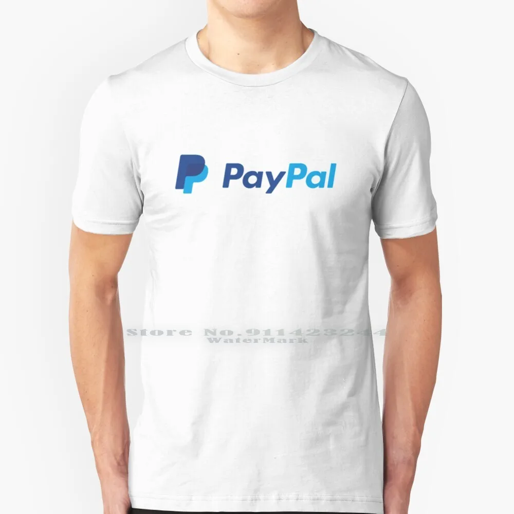 Paypal футболка 100% чистый хлопок электронная коммерция Tech Us Alibaba морской магазин Google