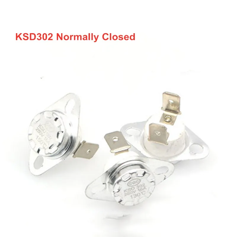 1 шт. биметаллический термостат KSD302 керамика 16A250V 300C 260C 250C 240C 230C 220C 210C 200C 195C 190C