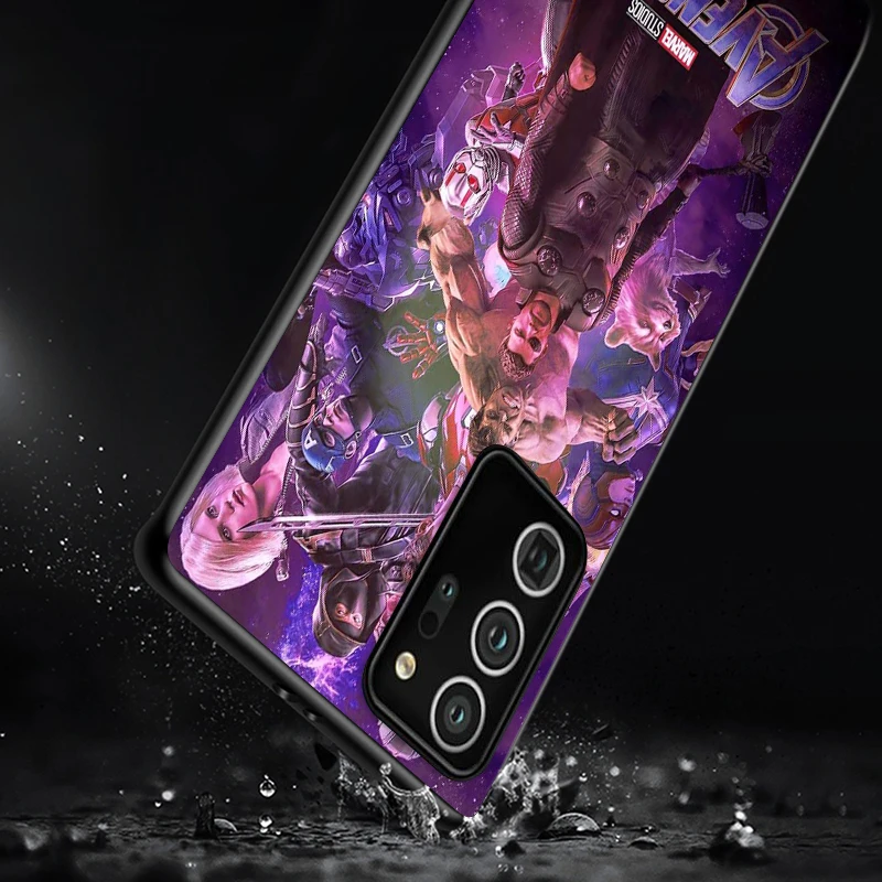 

Marvel Avengers Art Shockproof Cover for Samsung Galaxy S21 S20 FE Ultra Lite S10 5G S10E S9 S8 Plus Black Phone Case