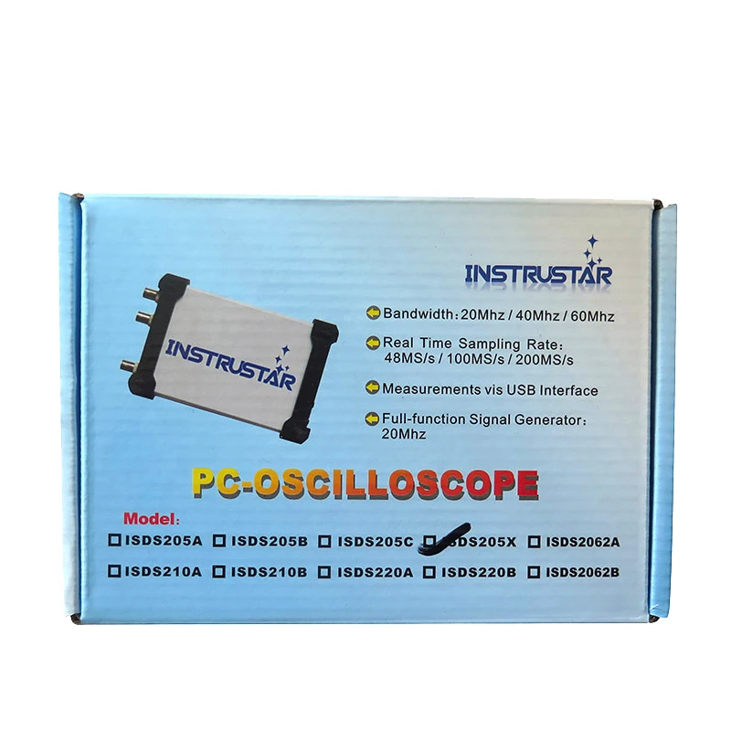 

ISDS205X USB DDS 2CH 20 48msa / s 8bit Adc Fft