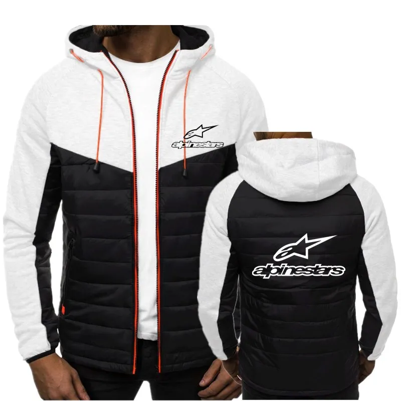 

Alpinestars Fashion Hoody Jacket Men Hoodies Sweatshirts Casual Hooded Coat Zip Cardigan Plus Fleece S-3XL Brand Clothing