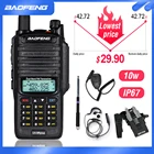 Водонепроницаемая рация Baofeng UV-9R Plus 9rhp, мощная Портативная радиостанция CB Ham, двухдиапазонный КВ трансивер с защитой UV9R, 10 Вт, 10 км