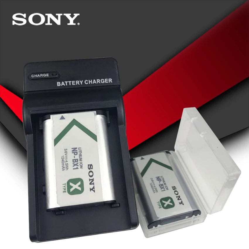 

2pc/lot Sony Original NP-BX1 NP BX1 Camera Battery DSC RX1 RX100 M3 M2 RX1R WX300 HX300 HX400 HX50 HX60 GWP88 PJ240E AS15 WX35