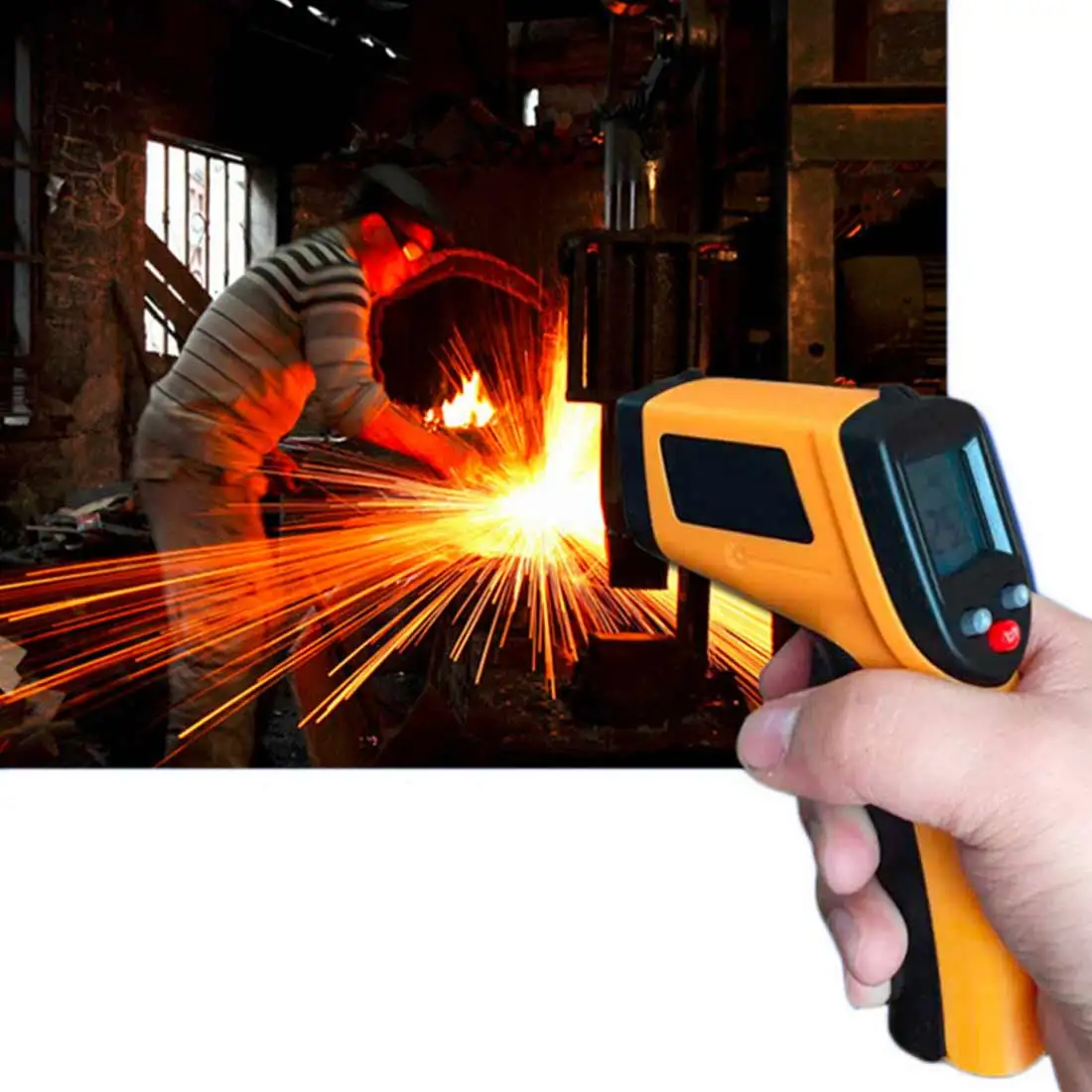 

Digital GM320 Infrared Thermometer Non Contact Infrared r Pyrometer IR Laser Temperature Meter Point Gun -50~380degree DT6