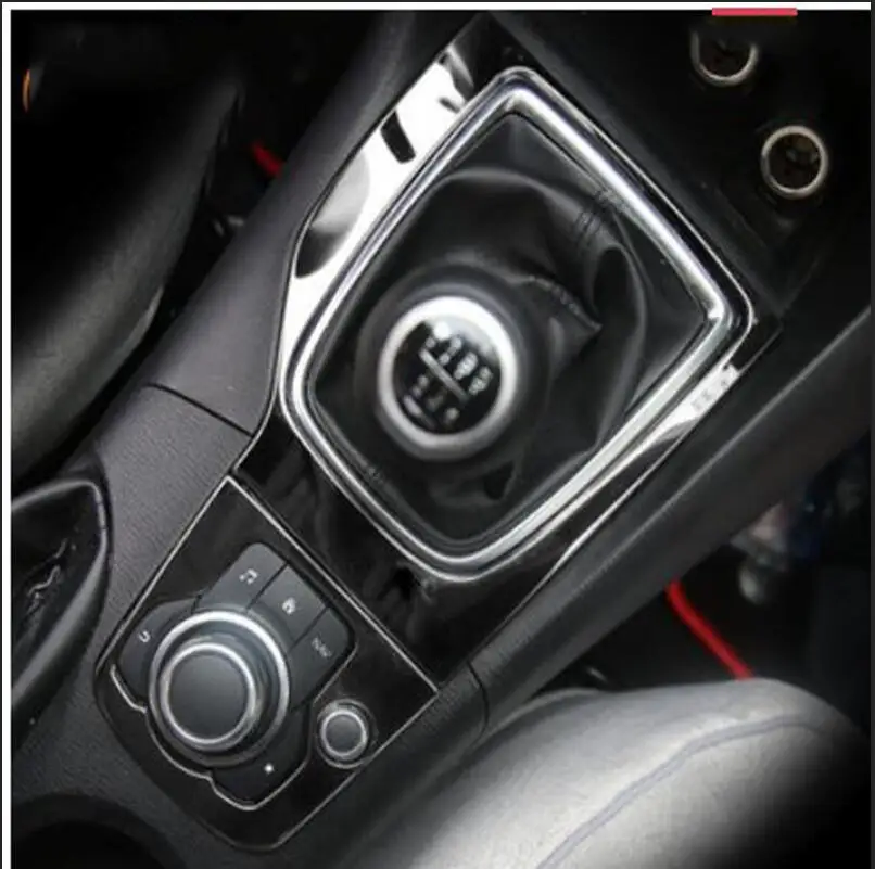 Внутренняя отделка для Mazda 3 AXELA 2014 2015 2016 хромированная рамка коробки передач