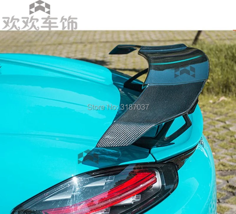 V-образный задний спойлер для багажника из углеродного волокна Porsche 997 998 981 911 2016-2018