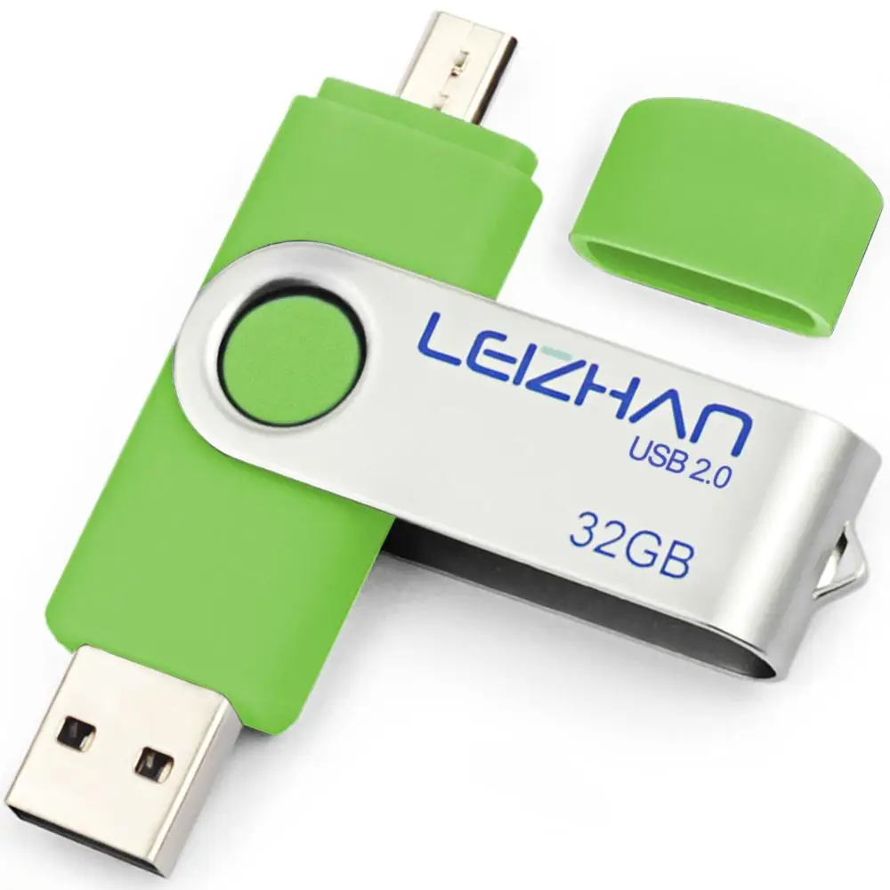 LEIZHAN микро OTG USB флеш накопитель 4GB/8GB/16GB/32GB/64GB 128G 2 0 карта памяти Флеш флешки Android