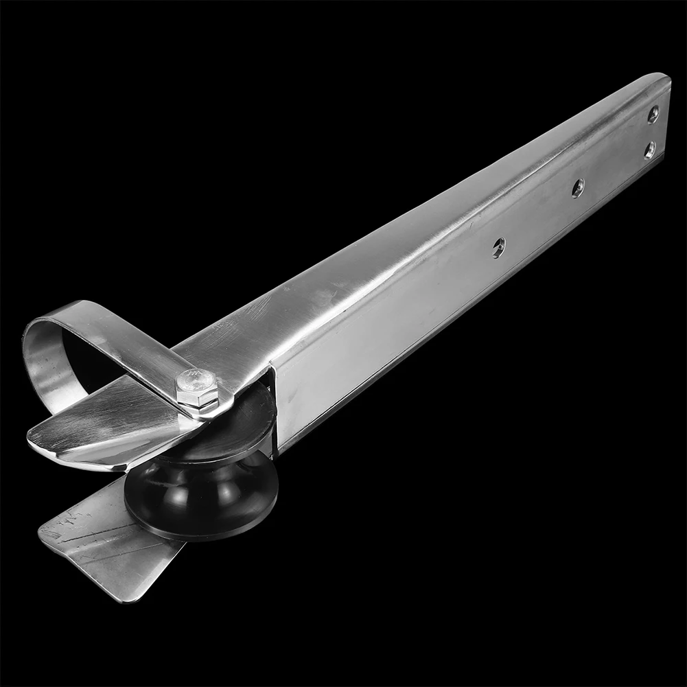 

Sturdy Durable Stainless Steel Fixed Marine Boat Easy Install Corrosion Resistance Yacht Accessories Stand Bow Roller Sliver