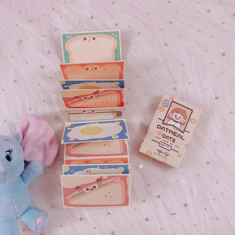 40 листов/партия Kawaii корейский INS мультфильм еда Закуски печенья Блокнот N Times