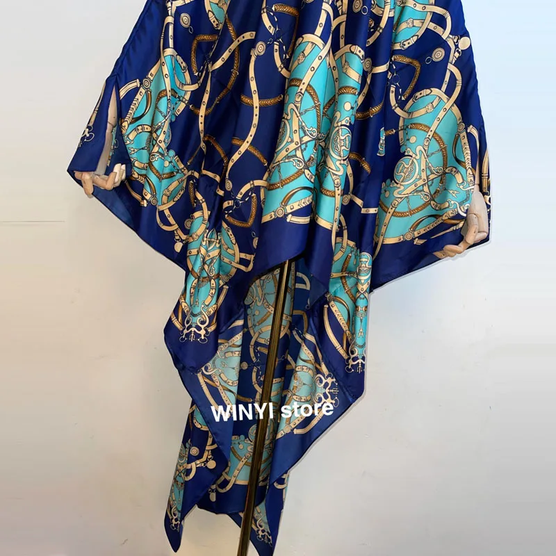 WINYI 2021 Autumn sunmer African Vintage Maxi Dress Women's Fashion Batwing Sleeve Flower Print Loose Plus Size Maxi Dresses