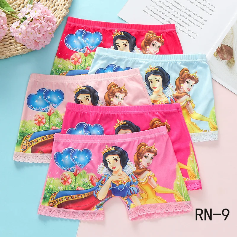 Детское нижнее белье Новинка 2020 года Хлопковые трусы принцессы с 3D принтом для