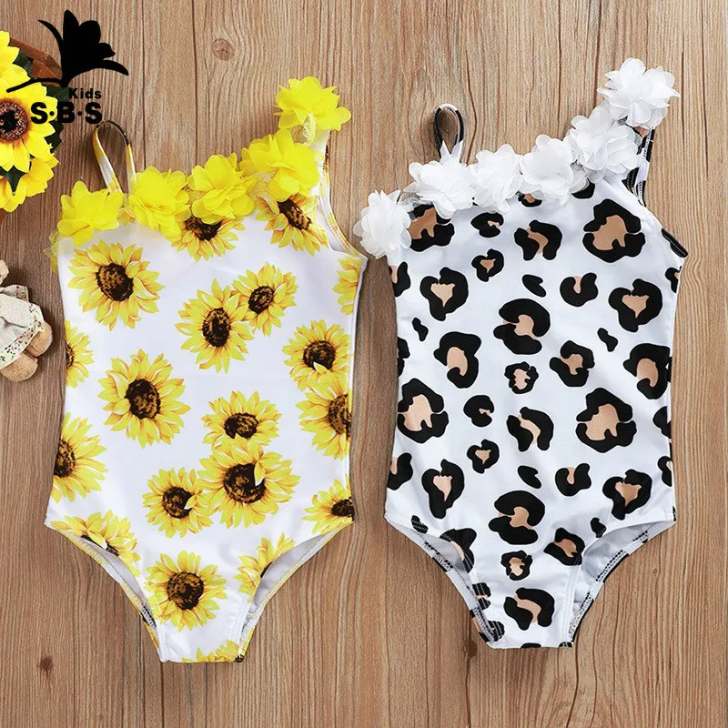 INS стиль 2020 горячая Распродажа детский летний Пляжный Купальник леопардовый