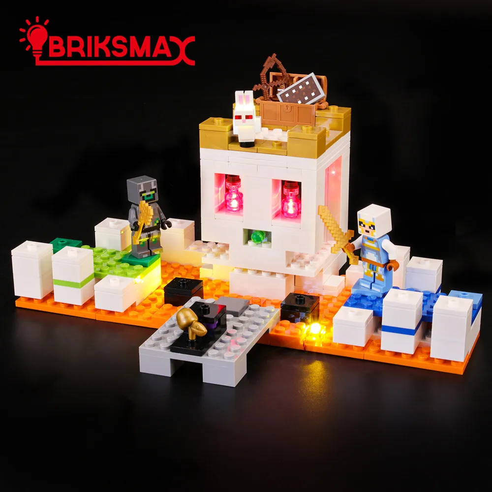

BriksMax Light Kit For 21145 The Skull Arena ， (NOT Include The Model)
