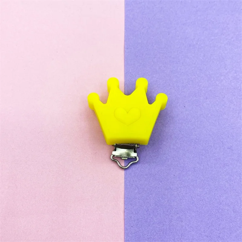 3 шт. силиконовые соски-пустышки Корона Прорезыватель для зубов зажимы типа