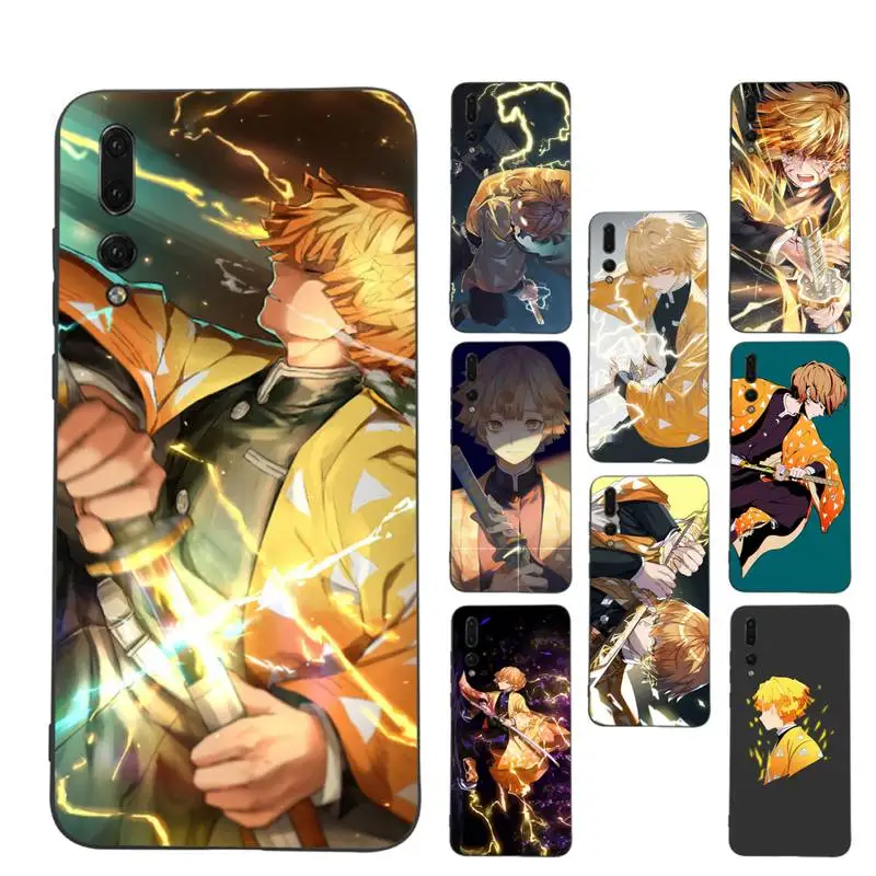 

Demon Slayer Agatsuma Zenitsu Phone Case Soft Silicone Case For Huawei P 30lite p30 20pro p40lite P30 Capa