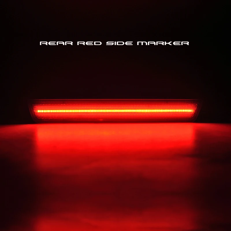 Копченый F &amp R светодиодные боковые габаритные огни подсветка для Dodge Challenger 2015-2019