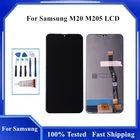 ЖК-дисплей 6,3 дюйма для Samsung Galaxy M20 M205 M205F SM-M205FDS, сенсорный экран с цифровым преобразователем в сборе для Samsung M20 LCD