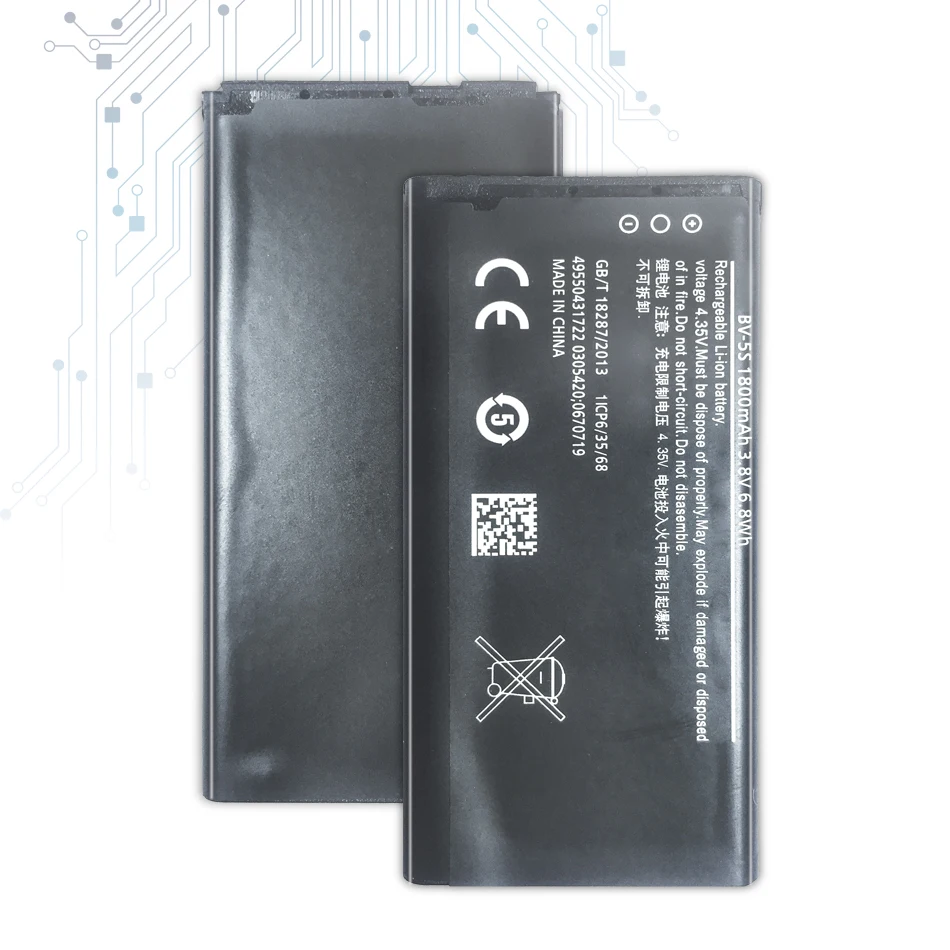 

Фотоаккумулятор для Nokia X2 X2DS 1013 X + X Plus, фотоаккумулятор 1800 мАч