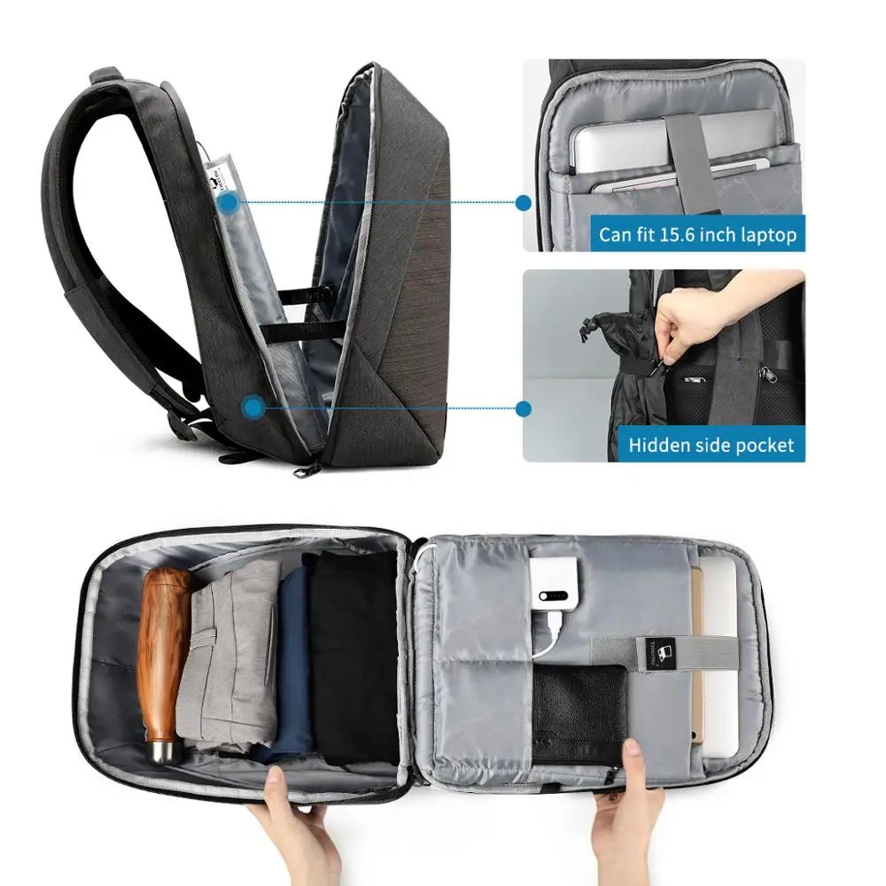 Tigernu Анти Вор сумка Набор для защиты от брызг 15 6 дюймового ноутбука Crossbody Messenger Bag