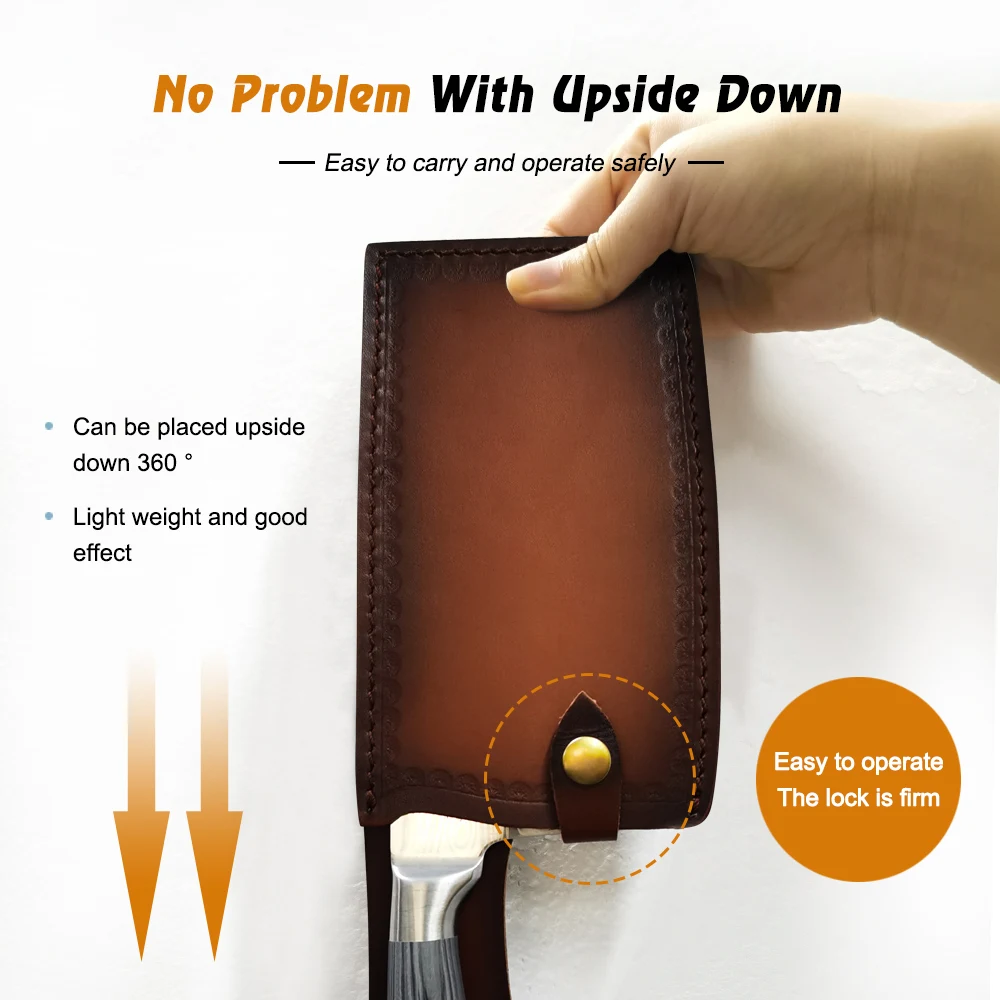 Чехол для походного китайского ножа кожаные чехлы кованые лезвия мясника