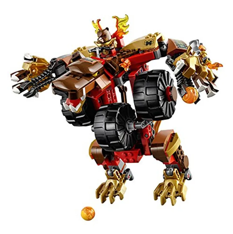 

414pcs Bladvic's Rumble Bear Mech Robots Iceklaw's Ice Sledge bela 10354 Model Building Blocks Kids Toys Bricks Compatible