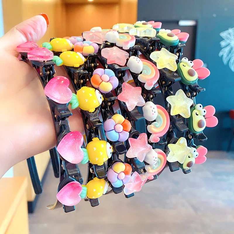 

Cute Flower Hair Band for Girls Child Hair Clip Handmade Strawberry Hair Hoops Birthday Gifts Headwear Headband Hair Accessories