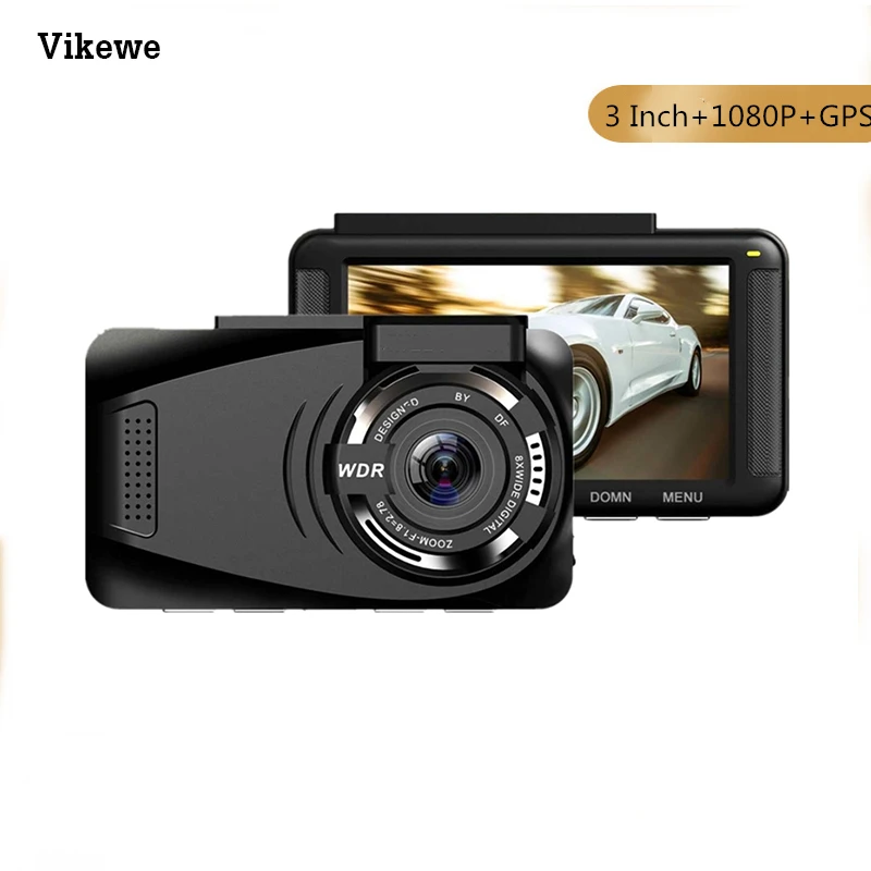 Автомобильный видеорегистратор Vikewe 3 дюйма Full HD1080P циклическая запись встроенный
