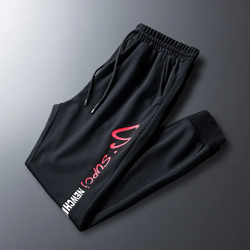 

2020 New Cropped Pants Men's Tide Casual Sports Pants Trousers Beam Feet Korean Slim Feet Long Pants
