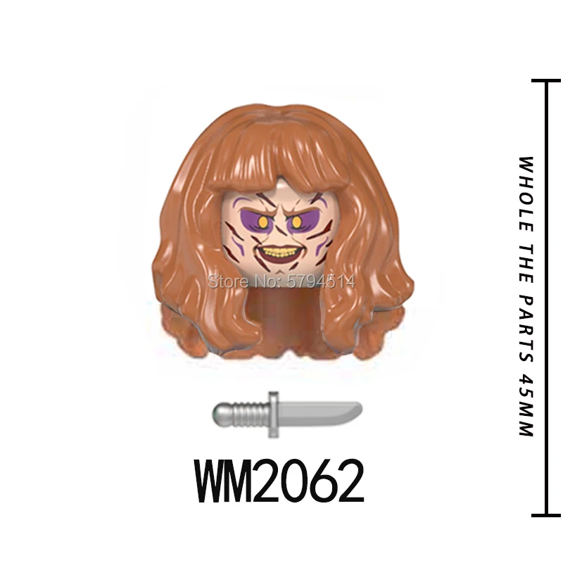 Одиночная продажа Хэллоуин серия ужасов клоун строительные блоки экшн фигурки