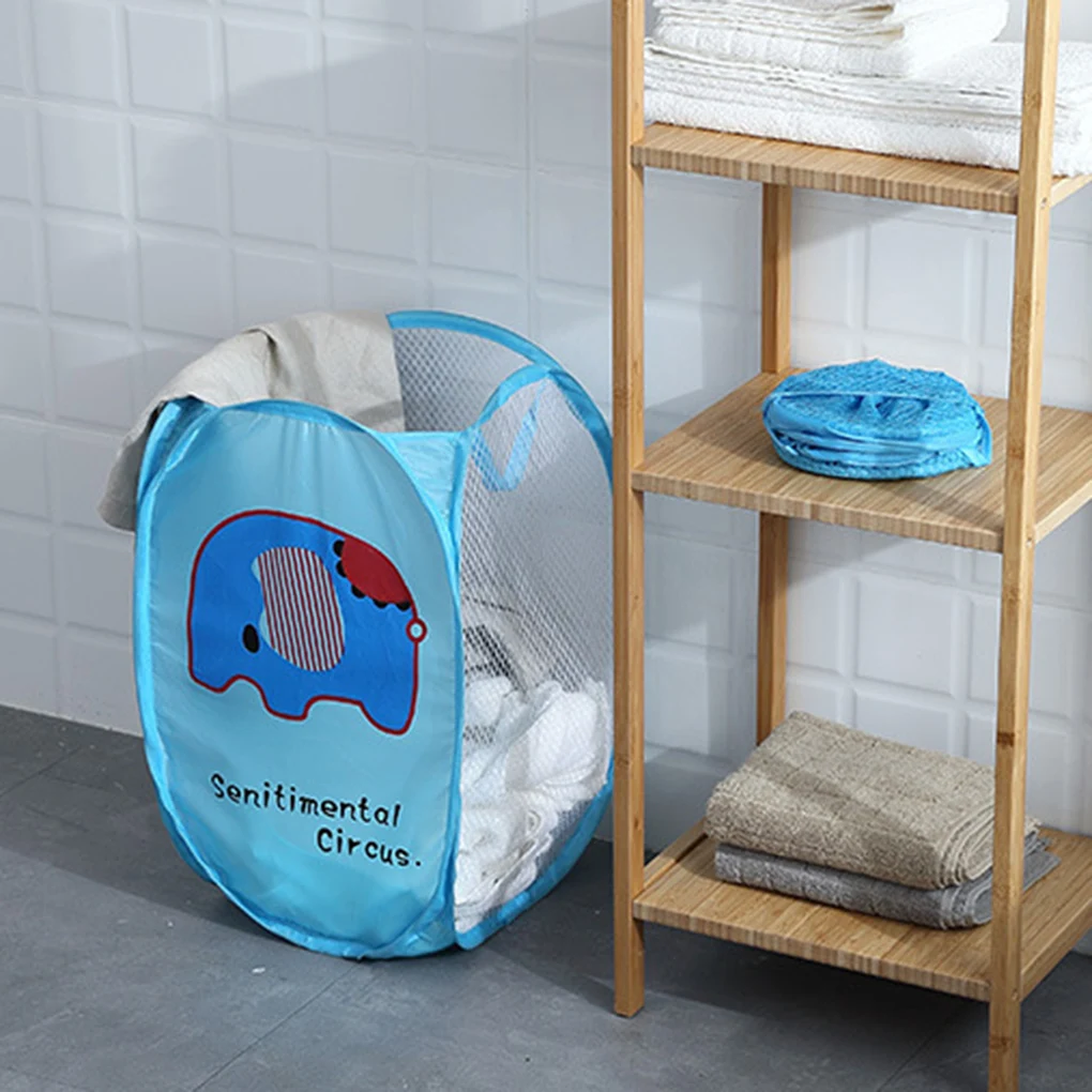 Корзина для белья органайзер мелочей складная мультяшная вместительная корзина