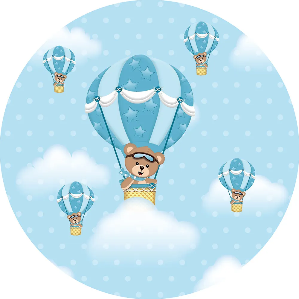 

Цветами голубого/ярко-воздушные шары для вечеринки фон белый цвет Медвежонок облака для мальчиков, хороший подарок на день рождения для нов...