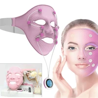 electric ems vibration beauty massager facial spa face mask chin cheek lift up slimming machine anti wrinkle magnet massage
