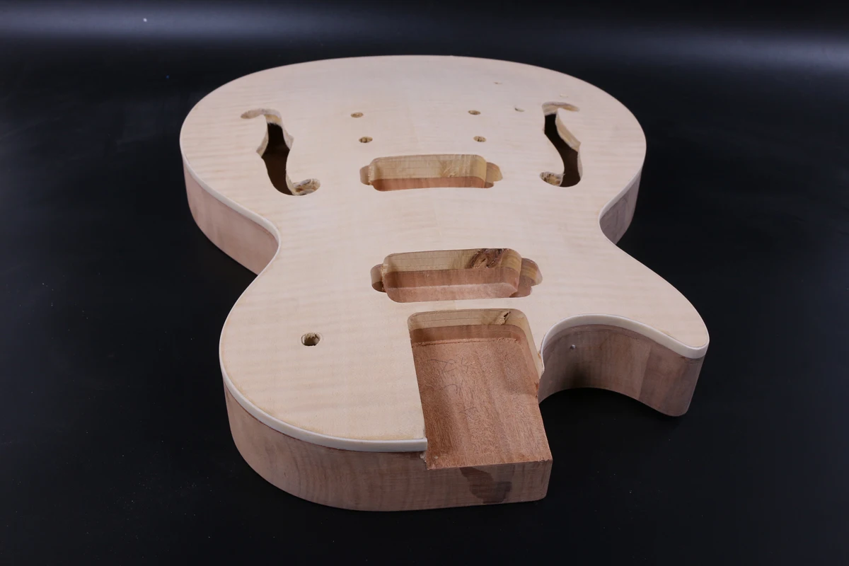 Корпус для электрогитары с одной левой ручкой из красного дерева и верхняя часть клена|Детали аксессуары