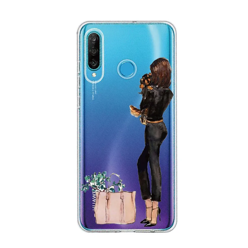 

Classy Paris Girl Legs Travel For Huawei Honor Mate 10 20 Nova P20 P30 P40 P Smart Soft Crystal Slim Protective Clear Case