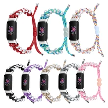 For Fitbit Luxe Smart watch Band Braided Rope Adjustable Women girls Bracelet correa For Fitbit Luxe