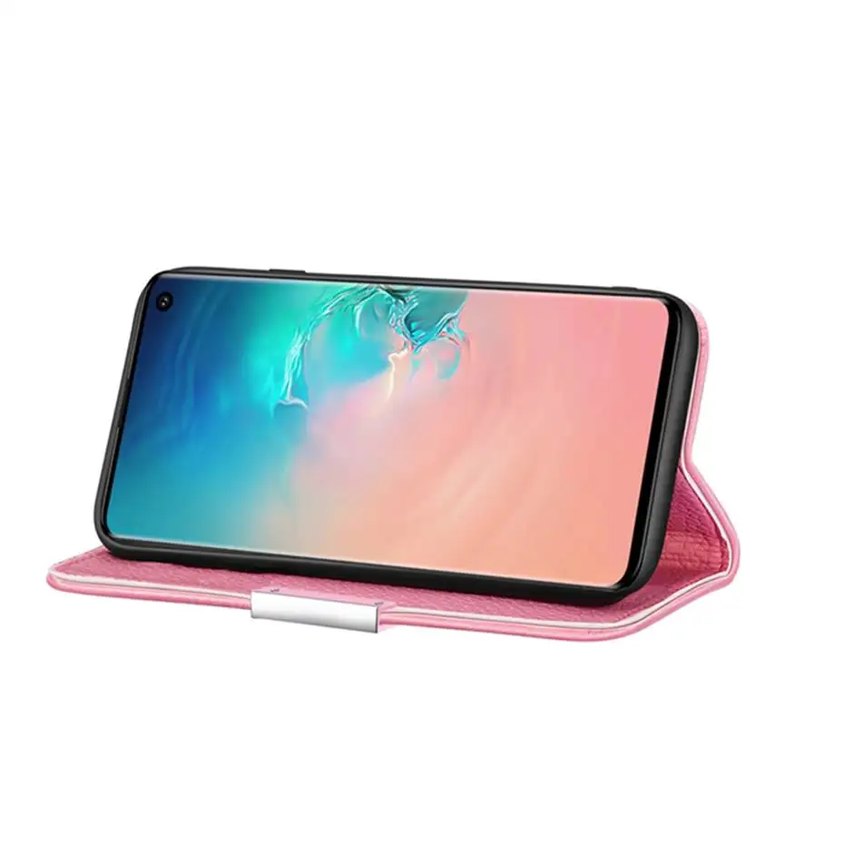 PU Leather Flip Case For Samsung S7 S8 S9 S10 J4 J6 Plus e Edge A10 A20 A30 A40 A50 A60 A70 A90 M40 Note 10 Pro Phone Case Cover