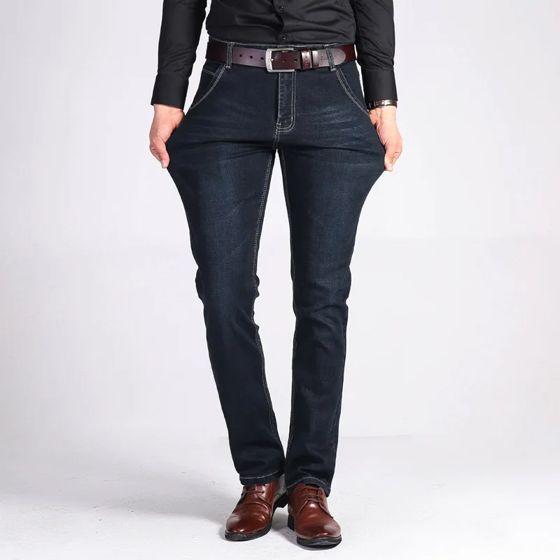 

Деловые брюки, мужские длинные брюки, повседневные корейские Молодежные брюки, мужские трендовые прямые джинсы, модные облегающие длинные ...